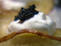 Potato Chips with Creme Fraiche and Caviar Recipe | David ... image