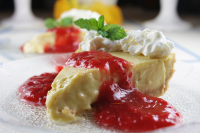 Breezy Key Lime Pie with Strawberry Rhubarb Glaze Recipe ... image