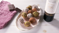 Best Red Wine Chocolate Truffles Recipe - How To Make Red ... image