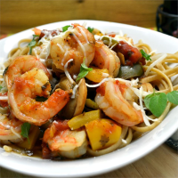 Spaghetti Diablo with Shrimp Recipe | Allrecipes image