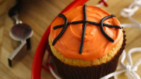 Basketball Cupcakes Recipe - BettyCrocker.com image