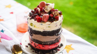 Black Forest Christmas Dazzle brownie and ice-cream layer ... image