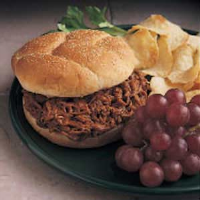 Barbecued Beef on Buns Recipe: How to Make It image