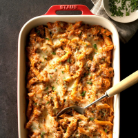 Penne Beef Bake Recipe: How to Make It - Taste of Home image