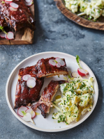 BBQ British ribs with potato salad | Jamie Oliver recipes image