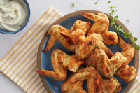 Baked Crispy Chicken Wings with Buttermilk Ranch | Hidden ... image