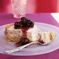 Cherries Jubilee Ice Cream Pie Recipe | MyRecipes image