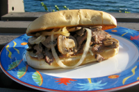 Leftover Steak Sandwich With Onions and Mushrooms Recipe ... image