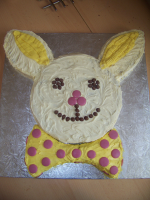 Bunny Cake with Round Cake Pans Recipe | Allrecipes image