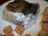 Salmon Fillet With Shrimp and Crab Stuffing Recipe - Food.com image