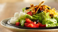Santa Fe Salad with Tortilla Straws Recipe - BettyCrocker.com image