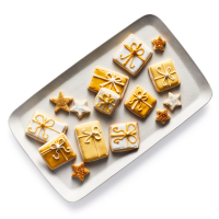 Holiday Present and Star Shortbread Cookies | Southern Living image