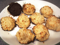 Jumbo Black Bottom Coconut Macaroons Recipe - Food.com image