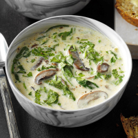 SPINACH AND MUSHROOM SOUP RECIPES