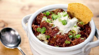 Korean-Style Texas Chili Recipe | Edward Lee | Food Network image