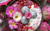 Pink Pitaya-Cauliflower Nice Cream [Vegan, Gluten-Free ... image
