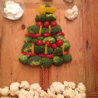 Vegetable Christmas Tree with Broccoli Recipe | Allrecipes image