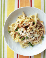 Pasta with Chicken and Peas Recipe | Martha Stewart image