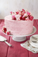 Best Raspberry Pink Velvet Cake Recipe - How to Make ... image