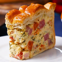 Easter Savory Pie (Pizza Rustica) Recipe by Tasty image