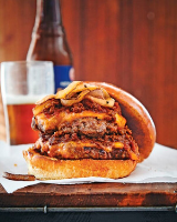 Down Home Chili Cheeseburger Recipe | Martha Stewart image