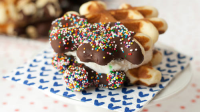 Waffle Ice Cream Sundaes Recipe - BettyCrocker.com image