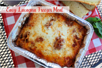 Mommy's Kitchen : Easy Lasagna Freezer Meal image