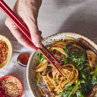 Long-Life Noodles with Beef & Chinese Broccoli Recipe ... image
