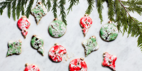Watercolor Christmas Ornament Cookies Recipe Recipe ... image