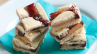 Chocolate, Peanut Butter and Jam Cookie Bars Recipe ... image