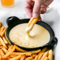 Crab Fries with Beer-Cheese Sauce - a food journal image