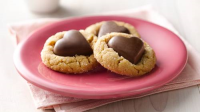 Chocolate Heart Peanut Butter Cookies Recipe ... image