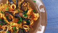 Seafood Fra Diavolo with Linguini | Recipe - Rachael Ray Show image