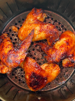 Air Fryer BBQ Chicken Wings – Melanie Cooks image