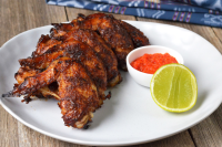 Hawker Style Air Fryer BBQ Chicken Wings - Asian Recipes image