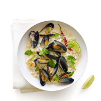 Thai-Style Mussels with Herbs Recipe | MyRecipes image