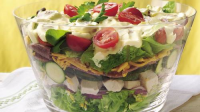 Layered Chicken Salad Recipe - BettyCrocker.com image
