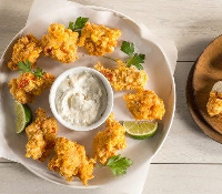 Corn and Lobster Fritters with Garlic and Lime Remoulade ... image