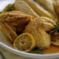 Butterflied Roast Chicken with Lemon and Rosemary Recipe ... image