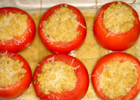 Baked Tomatoes Stuffed With Orzo Recipe - Low-cholesterol ... image