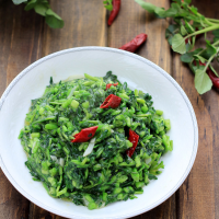 Watercress Stir-fry Recipe | China Sichuan Food image