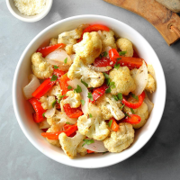 Roasted Peppers and Cauliflower Recipe: How to Make It image