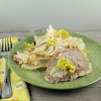 Pork Chops, Peperoncini, and Potatoes #SundaySupper ... image