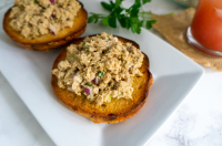 Canned Salmon Salad Sandwiches Recipe | Caribbean Green Living image