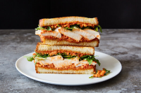 Muhammara Chicken Sandwiches Recipe - NYT Cooking image