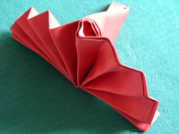 Serviette/Napkin Folding, Simple Standing Fan Recipe ... image