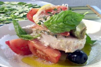 Swordfish Baked in Foil with Mediterranean Flavors Recipe ... image