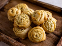 Garlic Bread Pinwheels Recipe | Ree Drummond | Food Network image