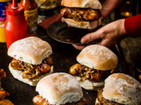 Easy Sausage Bap Recipe with Caramelised Onions ... image