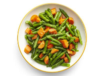 Honey-Glazed Carrots and Green Beans Recipe | Food Network ... image